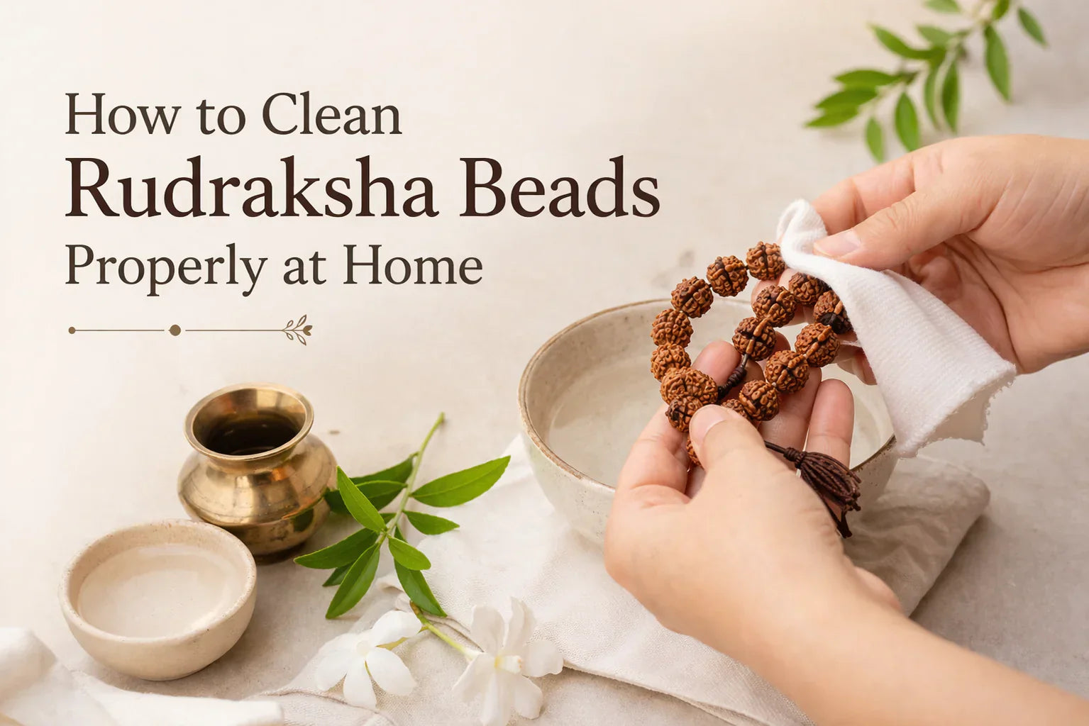 How to Clean Rudraksha Beads Properly at Home