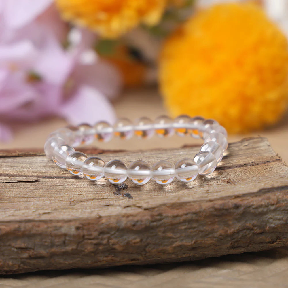 Crystal Quartz Bracelet – Clear Healing Stone