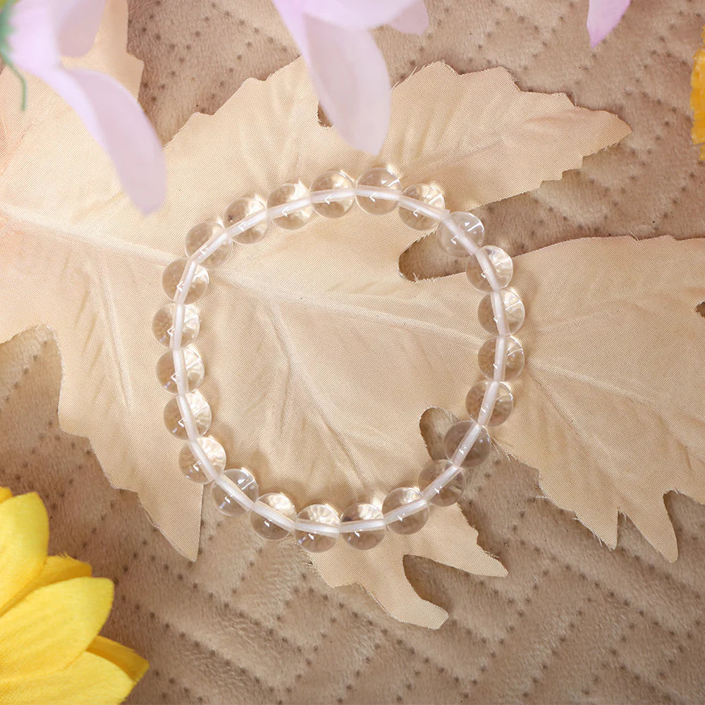 Crystal Quartz Bracelet – Clear Healing Stone