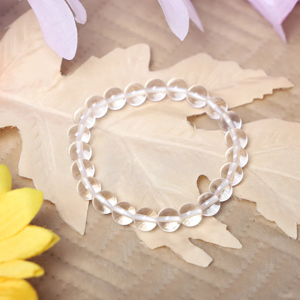 Crystal Quartz Bracelet – Clear Healing Stone