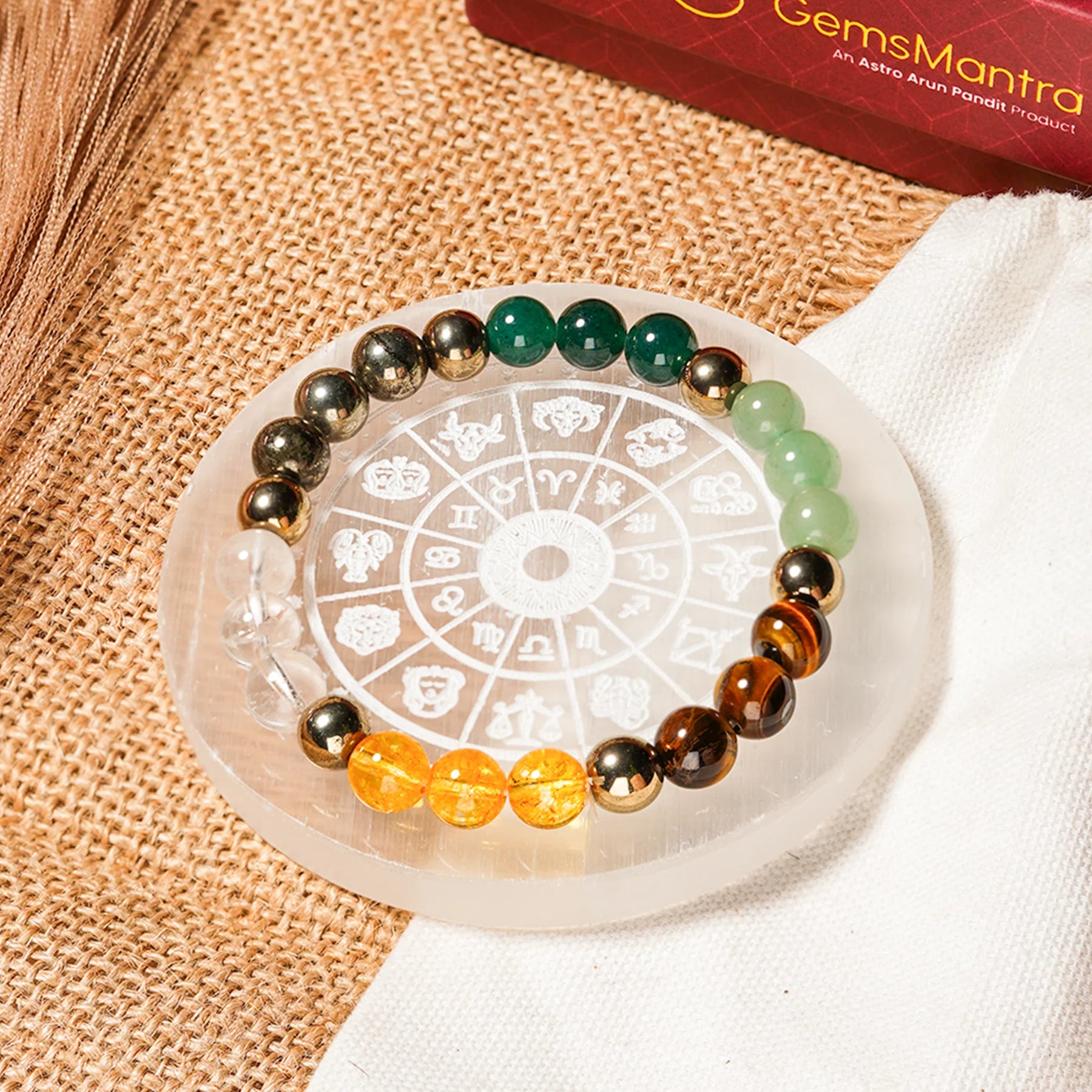 Original Dhan Yog Bracelet Free Selenite Plate